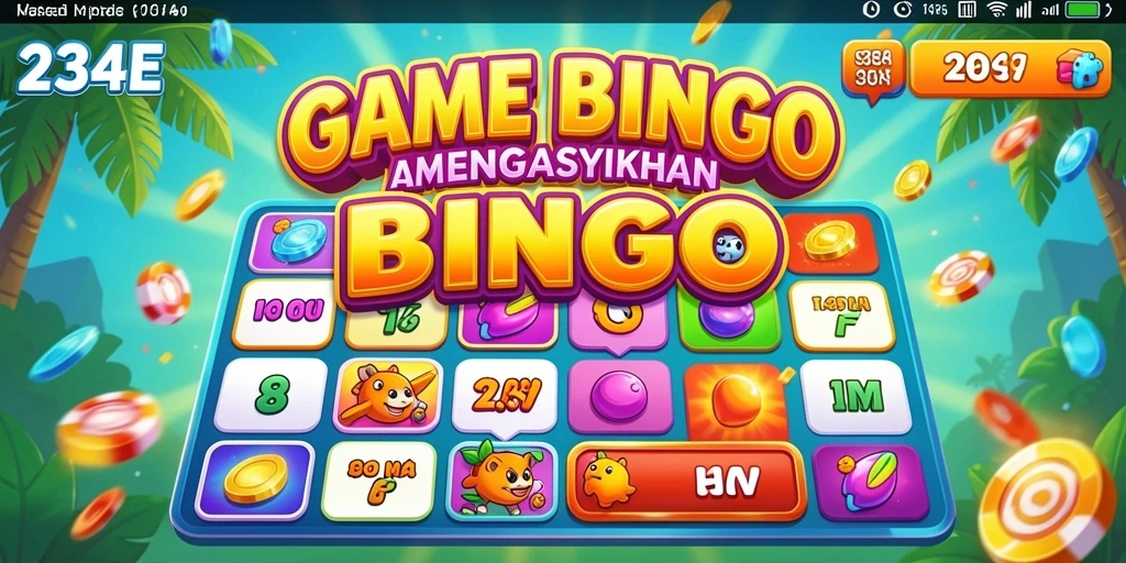 Screenshot gameplay 234E menampilkan keseruan bermain Bingo.