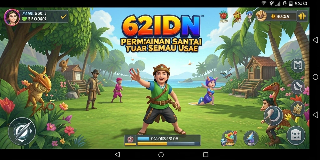 Screenshoot gameplay 62IDN yang menyenangkan dan santai.