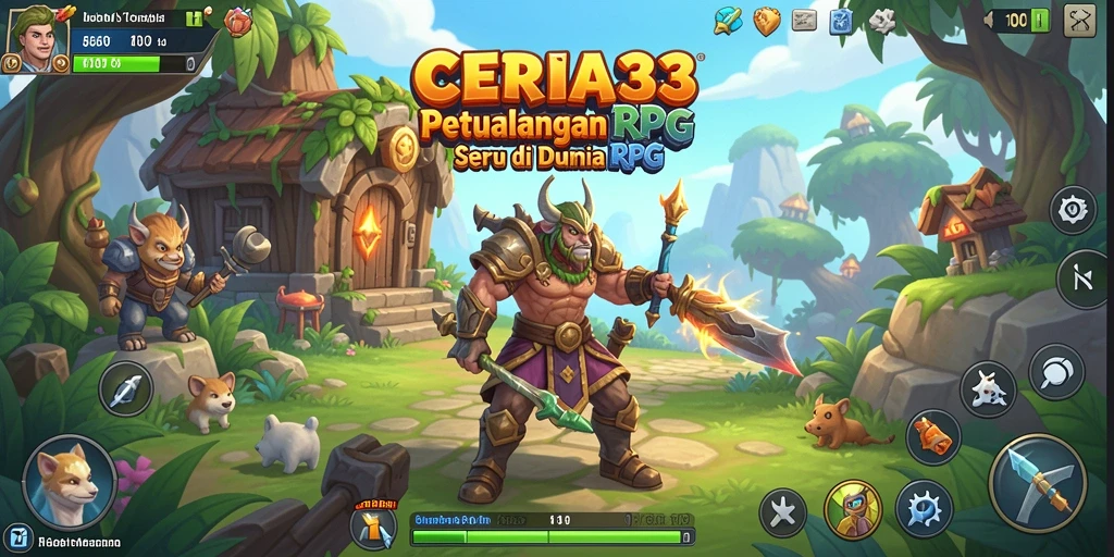 Screenshot menampilkan aksi seru dalam game RPG CERIA33.