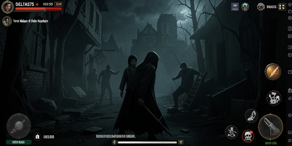 Gameplay DELTA575 menunjukkan ketegangan dan atmosfer menyeramkan.