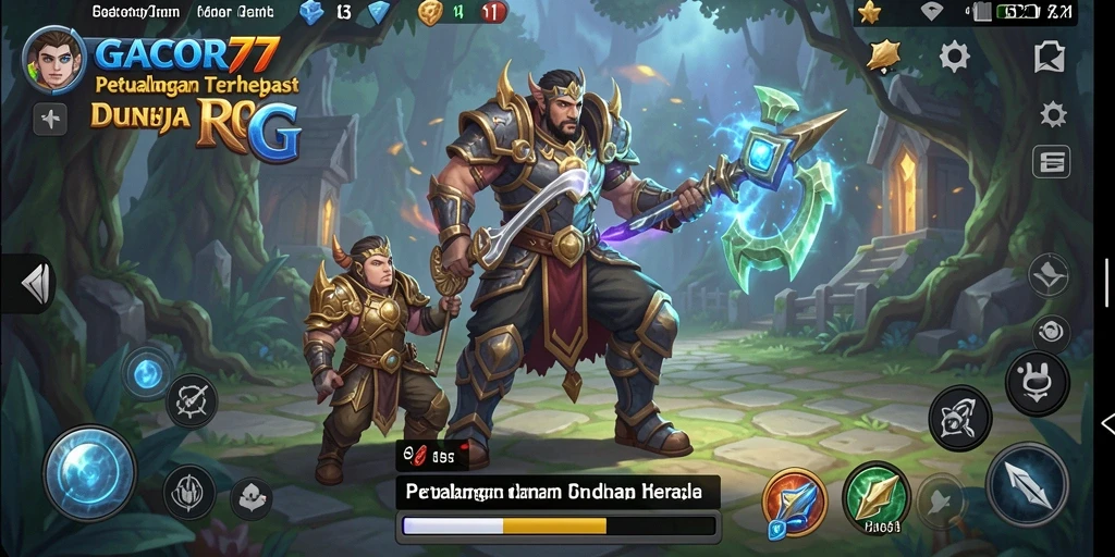 Tampilan gameplay RPG dari GACOR77 yang penuh aksi dan strategi.
