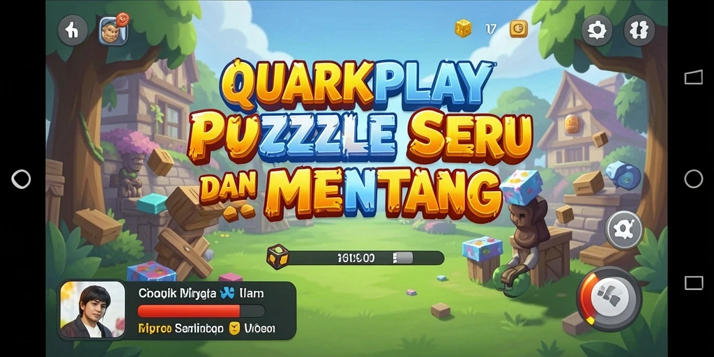 Tangkapan layar dari gameplay menantang di QUARKPLAY.