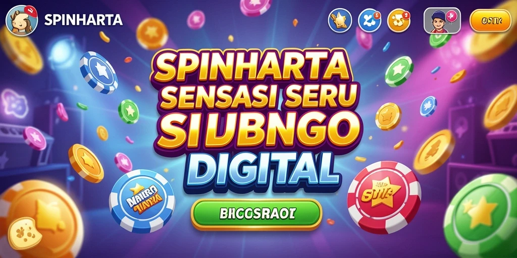 Tampilan gameplay seru SPINHARTA dengan Bingo yang mendebarkan.